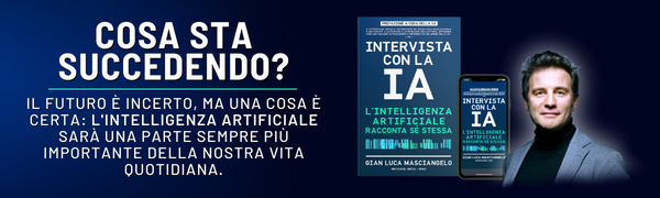 IA Intervista con la IA - Intelligenza Artificiale - Gian Luca Masciangelo ITA Logo Banner